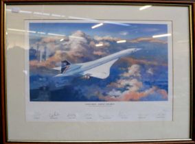 After Timothy O'Brien Concorde - Simply the Best", colour print, limited edition 1144/1950, signed