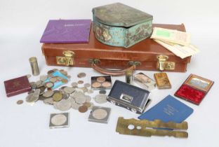 Mixed Lot of Coins and Collectables, to include; Roman Imperial, Emperor Domitian silver denarii,