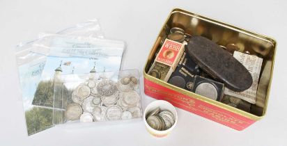 Mixed Silver Coinage, predominantly pre-1947 British, with some silver Dutch, South African and