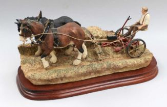Border Fine Arts 'Hay Cutting Starts Today', model No. B0405 by Ray Ayres, limited edition 583/