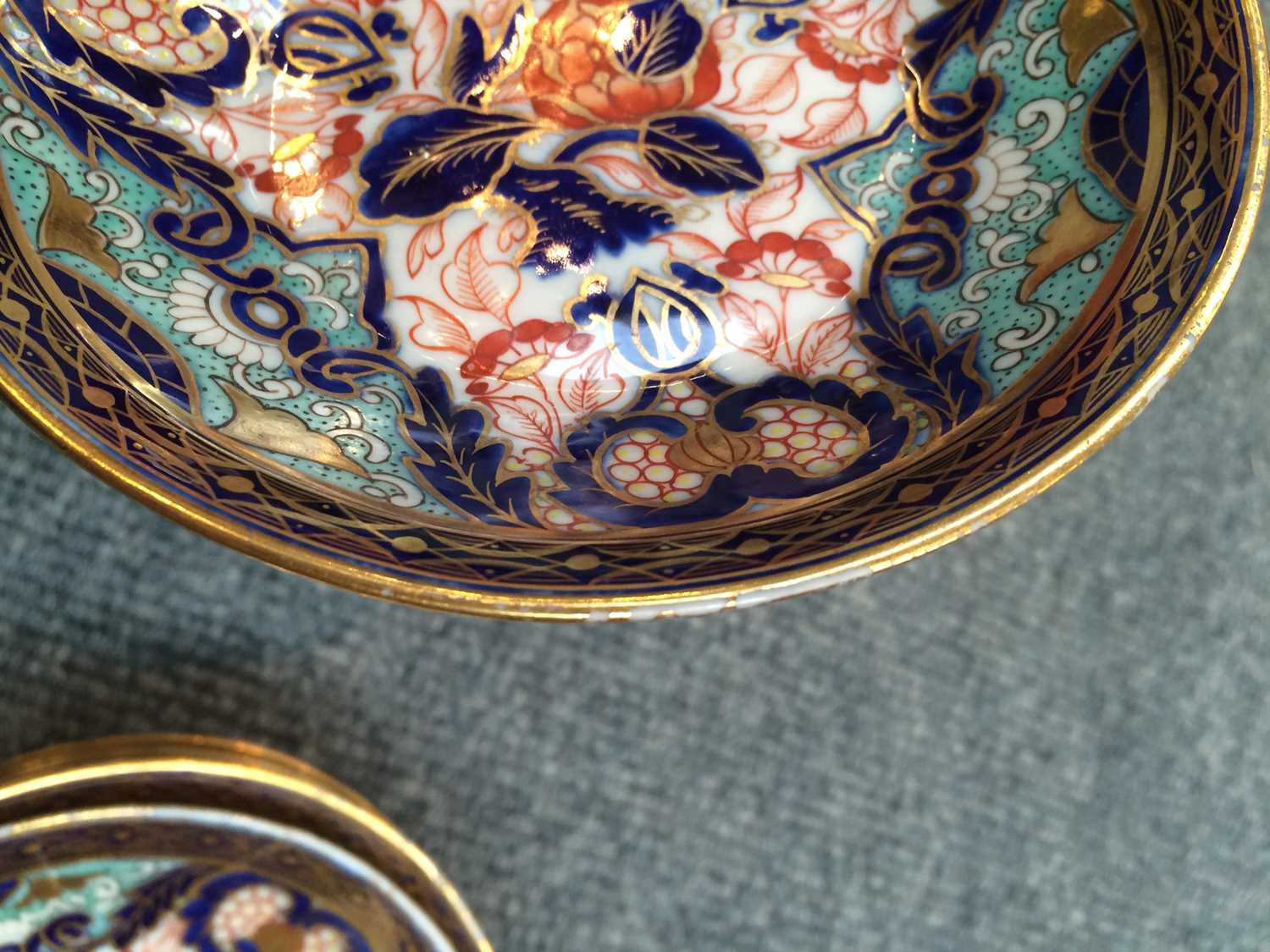 A Derby Porcelain Part Tea and Coffee Service, circa 1810, in the Imari palette and in turquoise - Image 9 of 31