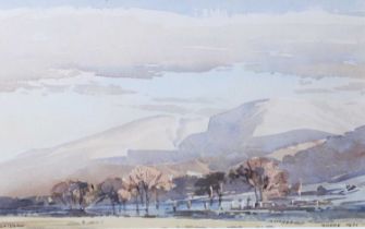 Len Roope (1917-2005) "Skiddaw" Signed and dated 1971, watercolour, 16cm by 26cm