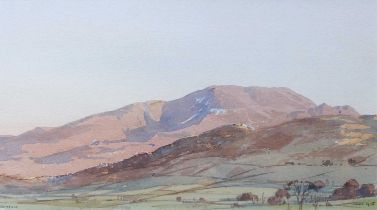 Len Roope (1917-2005) "Skiddaw" Signed and dated 1976, watercolour, 16.5cm by 29.5cm