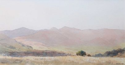 Len Roope (1917-2005) "Vale of Lorton, morning" Signed, watercolour, 19cm by 34cm