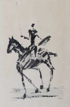 Joao Alberto (b.1935) "D.Quixote" Signed and inscribed, mixed media, together with a further work by