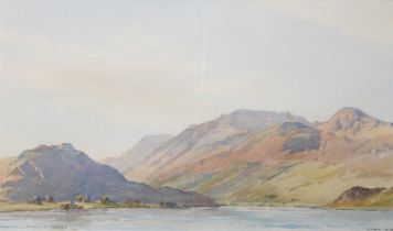 Len Roope (1917-2005) "Morning, Crummock Water" Signed, watercolour, 21.5cm by 34.5cm