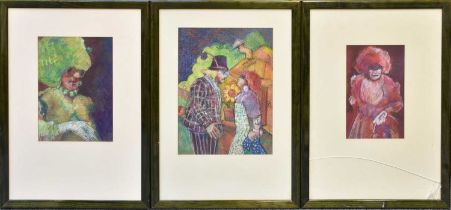 Aidan Doyle (Contemporary) A group of six pantomime studies from the Newcastle Theatre Signed,