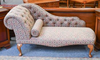 A Small Buttoned Chaise Lounge, 140cm