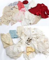 Assorted Mainly 20th Century Baby and Childrens Clothing comprising white cotton night and day