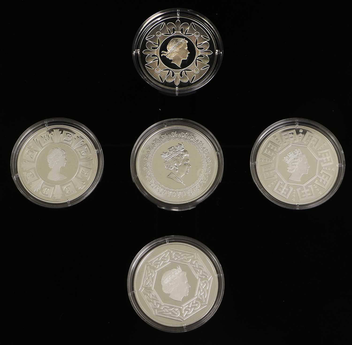 4x Assorted Silver Coin Sets, comprising; Queen Elizabeth II 'Long to Reign Over Us' silver crown - Image 5 of 5