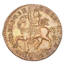 James II, ‘Gunmoney’ Crown 1690, (S.6578) well struck, some traces of undertype from halfcrown, a
