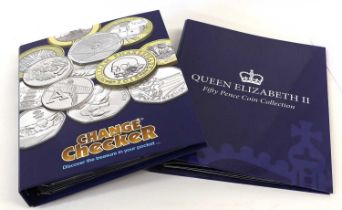 2x Coin Presentation Folders, to include; A-Z of Great Britain Change Checker Folder, featuring a