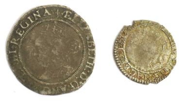 Elizabeth I, Threepence 1569, 1.26g, mm. coronet, (S.2566), some clipping to edges o/wise Fine/