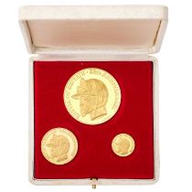 Battle of Britain 25th Anniversary Gold Medallion Set 1965, 3 Medallion Set (each medallion .917