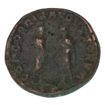 Roman Imperial, Tranquillina 225-244AD (wife of Gordian III 241-244AD) bronze dupondius, obv.