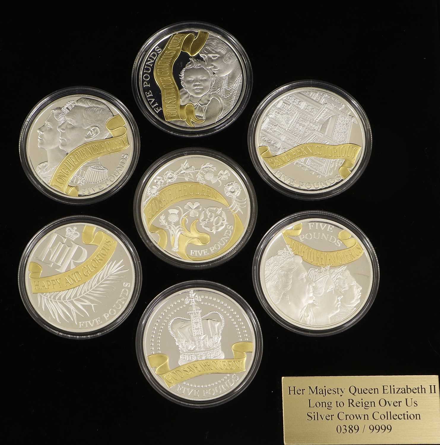 4x Assorted Silver Coin Sets, comprising; Queen Elizabeth II 'Long to Reign Over Us' silver crown - Image 3 of 5