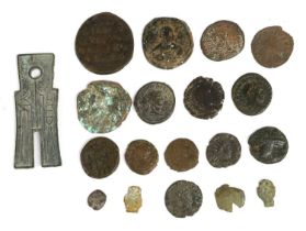 Mixed Lot of Ancient Coinage; 19 coins comprising coins from Carthage, Roman antoniniani (Probus,