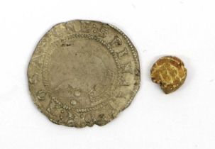 Elizabeth I, Halfgroat, sixth issue (1582-1600) (0.96g), mm. bell (S.2579). weakness to bust and