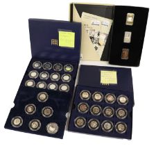 London 2012 Sports Collection, the complete set of 29 x sterling silver 50p coins, issued to