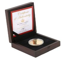 The Royal Baby 1oz Gold Commemorative, (.917 gold, 38.61mm, 34g), medallion struck to commemorate