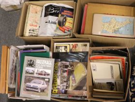 A Large Collection of Motoring Magazines, Manuals and Book, including the Motor, Autocar,