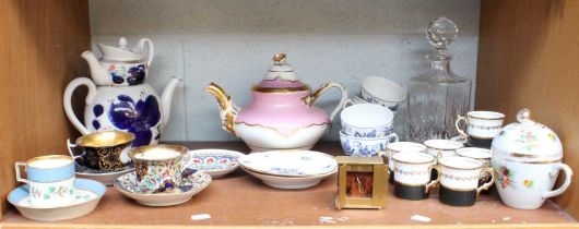 A Collection of Continental and Russian Porcelain, including Meissen and Vienna, together with a