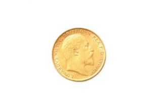 Edward VII, Half Sovereign 1910; good fine