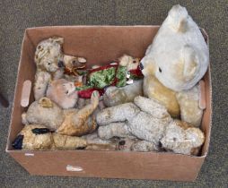 Eight Various Vintage Plush Teddy Bears (8)