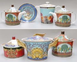 Rosenthal for Versace Various Shapes and Patterns, including Les Tresors de la Mer tureen, cover and