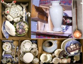 Five boxes of Miscellaneous Mostly Ceramics, including Foley diner service, Spode Italian