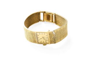 A Lady's 9 Carat Gold Omega Wristwatch Gross weight:- 25.2 grams