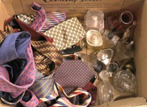 Dartington Cranberry Glass Vase, Scent bottles including four Guerlain Idylle in differing sizes,