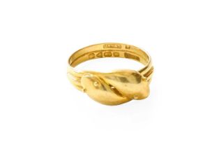 An 18 Carat Gold Snake Motif Ring, finger size S Gross weight 6.4 grams.