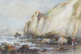 Robert Leslie Howey (1900-1981) Beach Scene Watercolour, 18cm by 26cm Provenance: TB & R Jordan