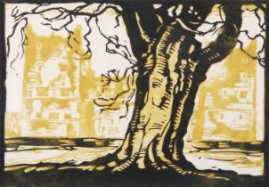 Fred Lawson (1888-1968) "Bolton Castle" Signed and inscribed, woodcut, 17.5cm by 21cm Not examined