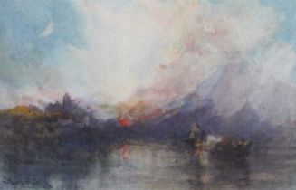 Stephen Frank Wasley (1848-1934) "Sunset Capriccio" Signed, watercolour, together with a further