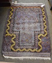 Chinese Needlepoint Rug, the corn field with scrolling acanthus centered by a floral panel, framed