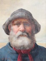David W Haddon (fl.1884-1911) "The Coxswain" Signed and dated 1911, oil on board, 34.5cm by 24.5cm