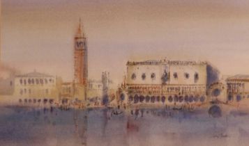 John Shooter (20th Century) Doge's Palace, Venice Signed, watercolour, together with a further