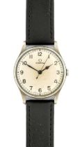 Omega: A World War II British Military Fleet Air Arm Navy Pilot's Centre Seconds Wristwatch,