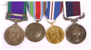 An Elizabeth II RAF Long Service Group of Four Medals, awarded to CPL.I.McNAIR (J8245805) RAF,