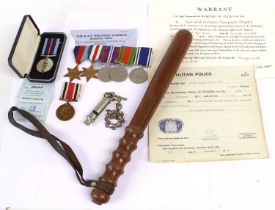 A Second World War Group of Six Medals, comprising 1939-45 Star, France and Germany Star, War Medal,