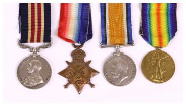 A First World War Gallantry Group of Four Medals, awarded to 5285 PTE.W.J.GINGELL, C.GDS.,