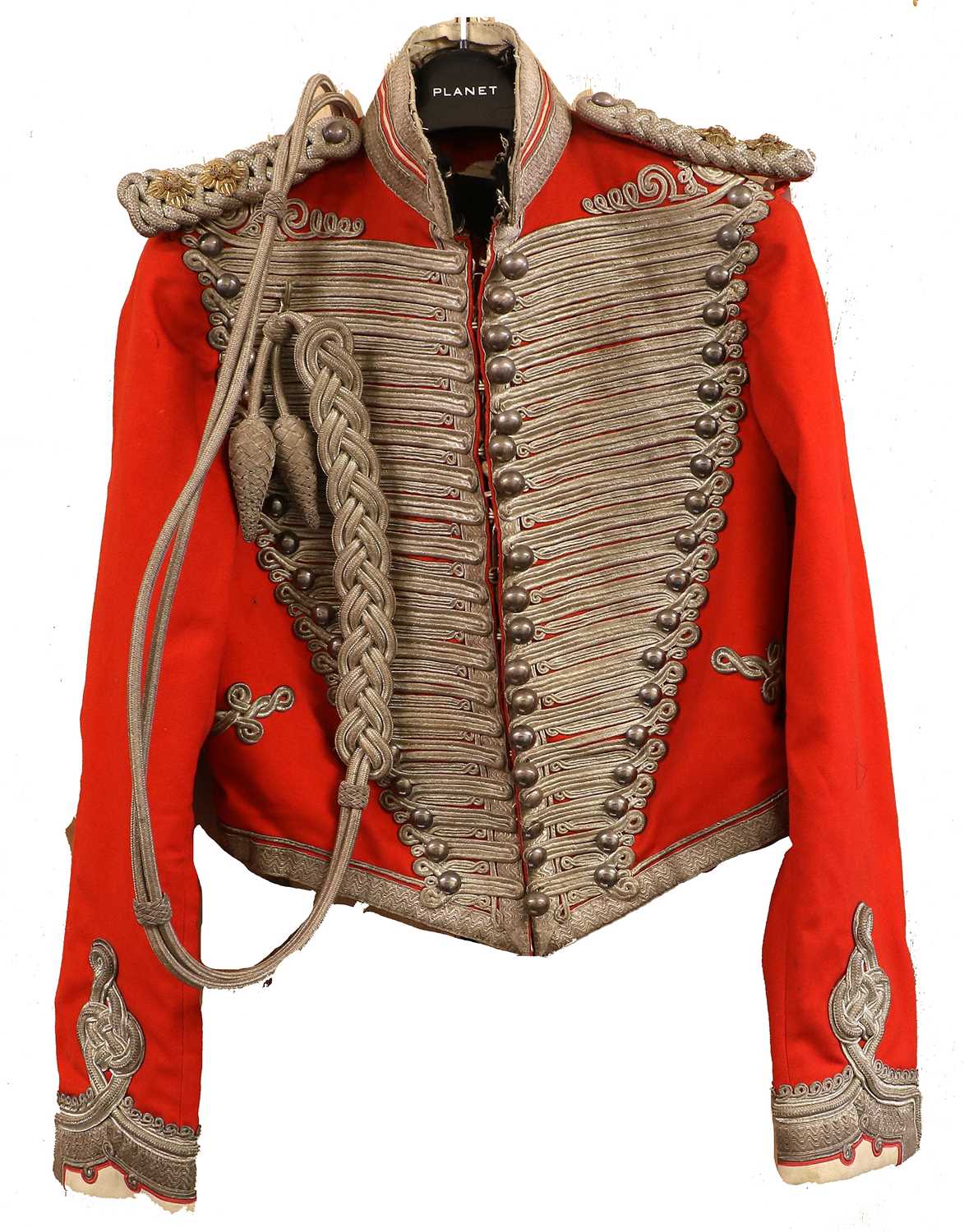 A Late Victorian Full Dress Uniform to an Officer Westmorland and Cumberland Yeomanry, comprising - Image 3 of 14