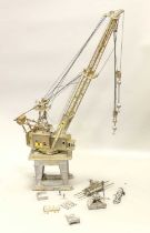 Constructed HO Gauge White Metal Crane Kit