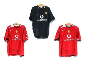 Manchester United Three Signed Shirts