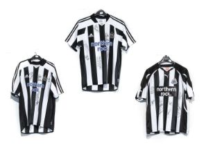 Newcastle United Three Signed Football Shirts