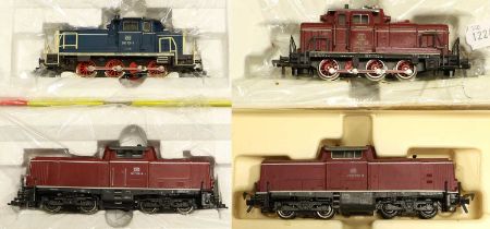 Fleischmann HO Gauge Four Diesel Locomotives