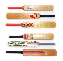 Five Signed Cricket Bats,