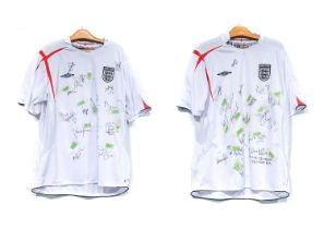 England V England Legends Two Signed Shirts